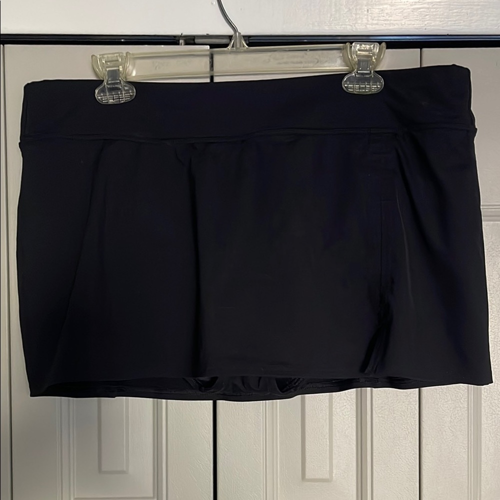 Lands End Black Women's Swim Skirt